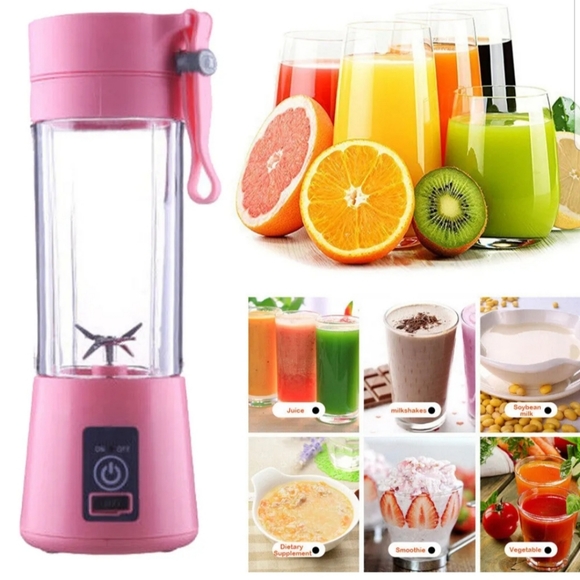 Portable Juicer Blender Cup USB Rechargeable Mixer Smoothies Mini Fruit Machine - Picture 5 of 11